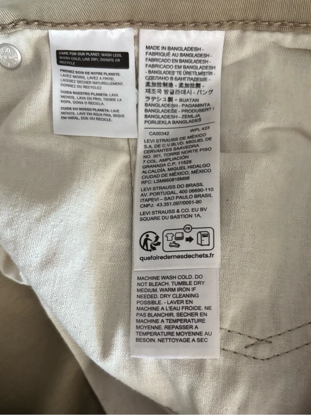 Levi’s 541 Athletic Taper Pants Men’s 50x30 Khaki Tan Stretch NWT Big Tall